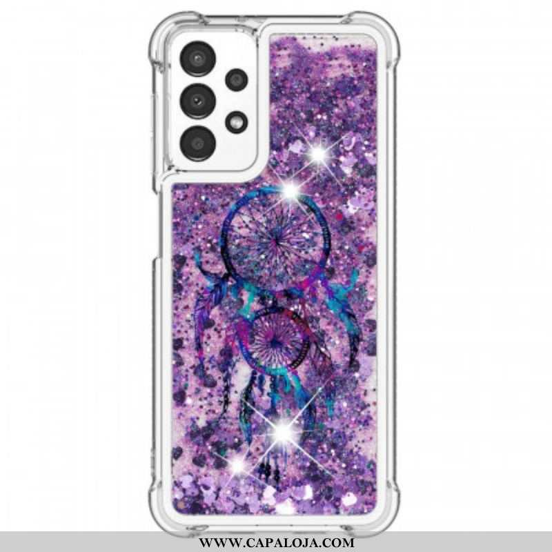 Capa De Celular Para Samsung Galaxy A13 Apanhador De Sonhos Glitter