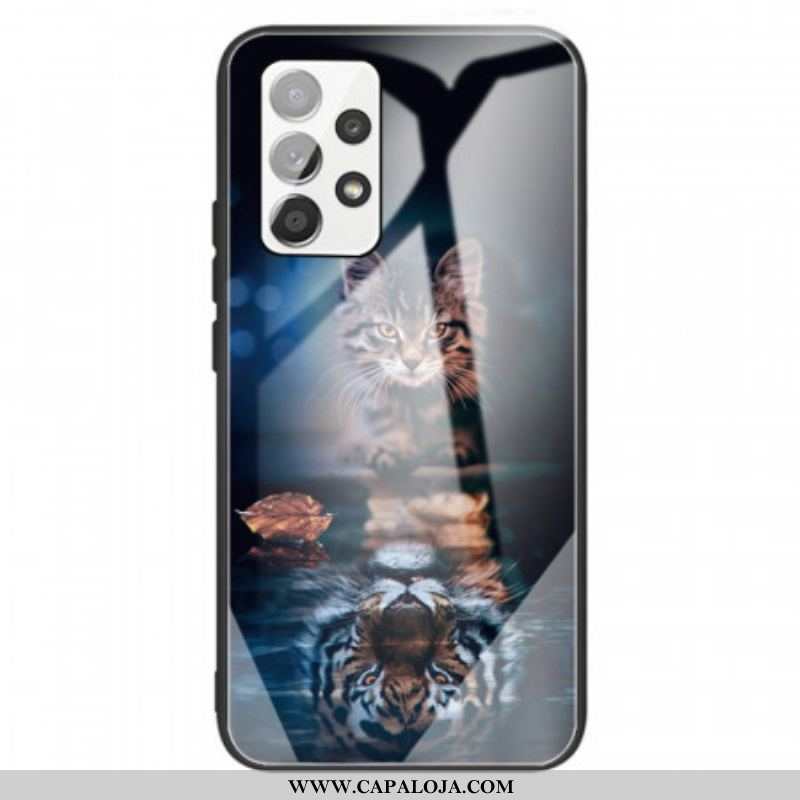 Capa De Celular Para Samsung Galaxy A13 Meu Vidro Temperado Tigre