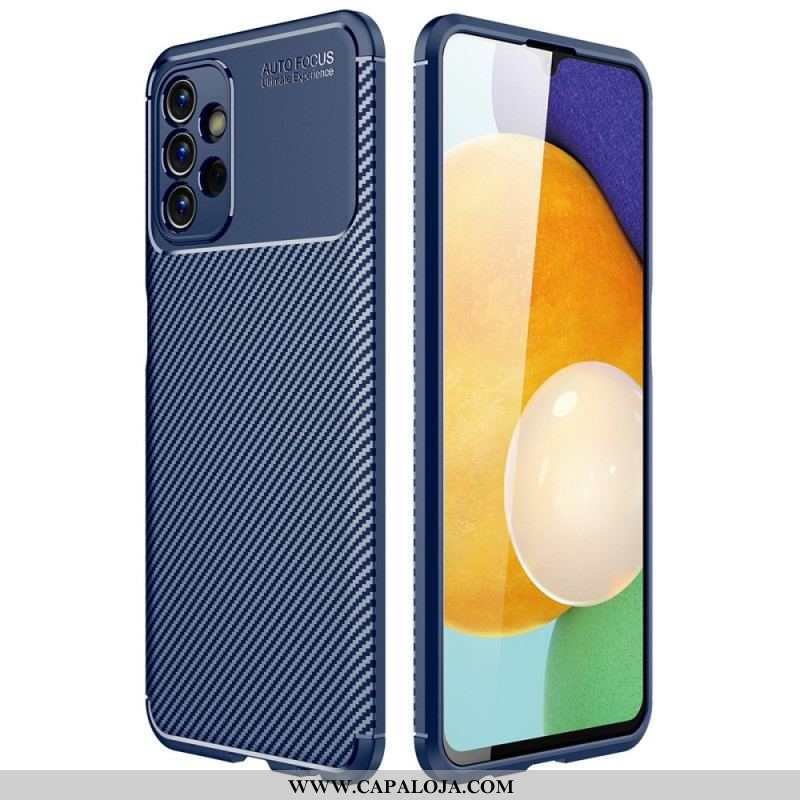 Capa De Celular Para Samsung Galaxy A13 Textura Flexível De Fibra De Carbono