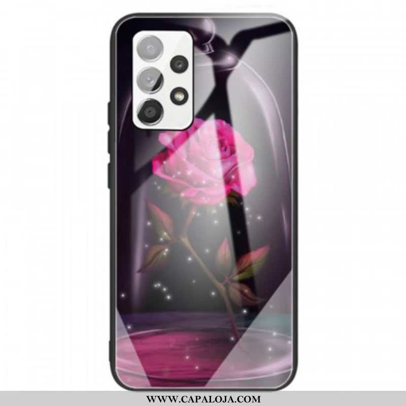 Capa De Celular Para Samsung Galaxy A13 Vidro Temperado Rosa Mágico