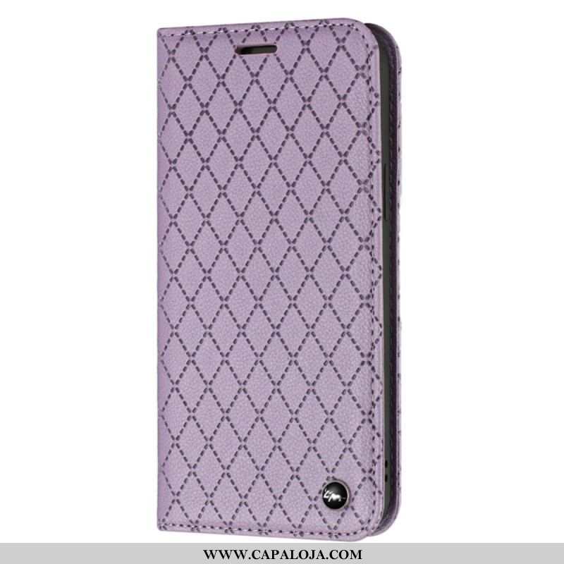 Capa De Celular Para Samsung Galaxy A14 / A14 5G Flip Diamantes Rfid