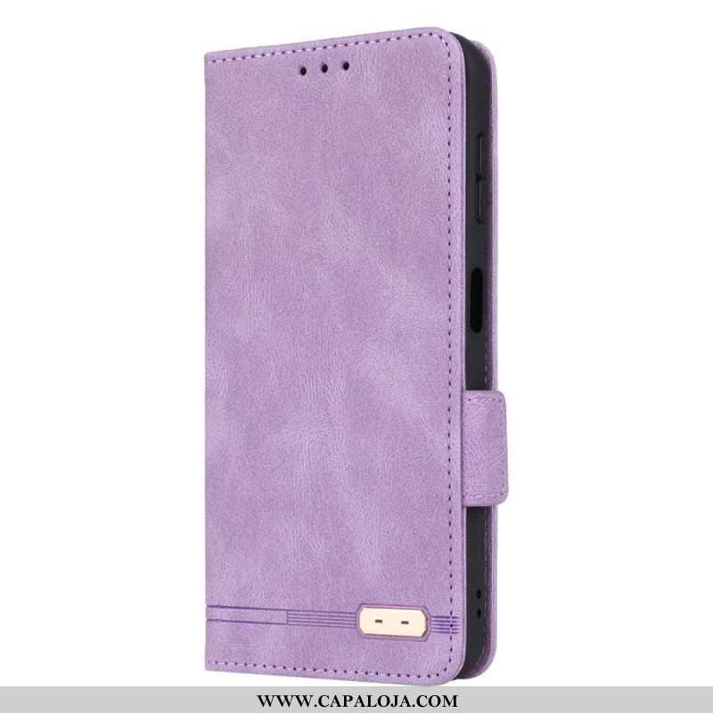 Capa De Celular Para Samsung Galaxy A14 / A14 5G Flip Textura De Couro