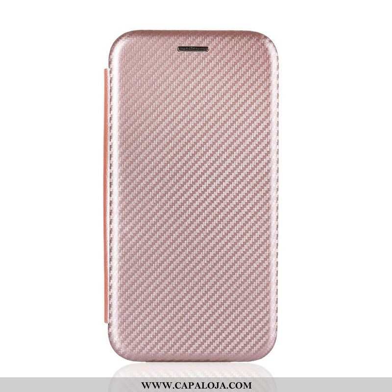 Capa De Celular Para Samsung Galaxy A42 5G Flip Fibra De Carbono