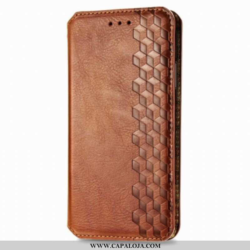 Capa De Celular Para Samsung Galaxy A42 5G Flip Textura Diamante Efeito Couro