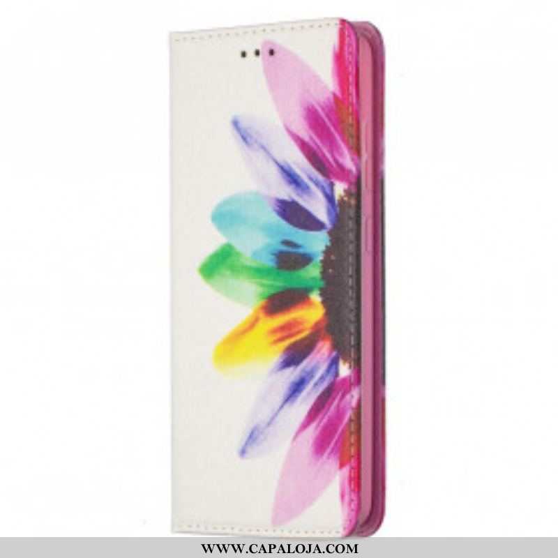 Capa De Celular Para Samsung Galaxy A52 4G / A52 5G / A52s 5G Flip Flor Aquarela