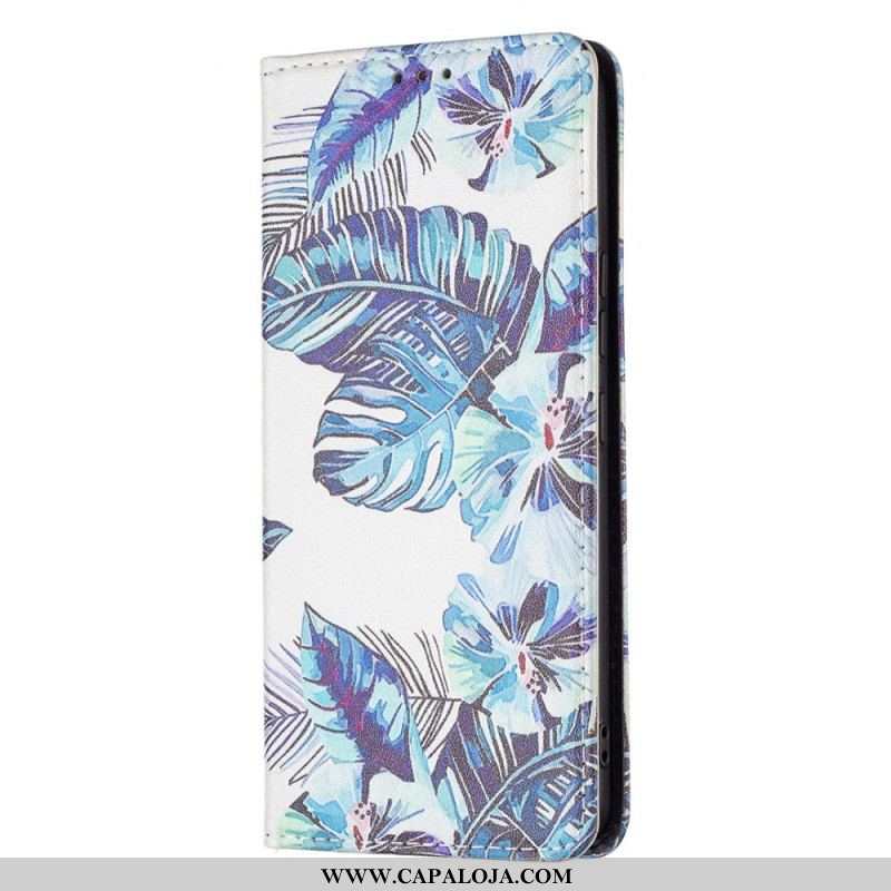 Capa De Celular Para Samsung Galaxy A53 5G Flip Folhas