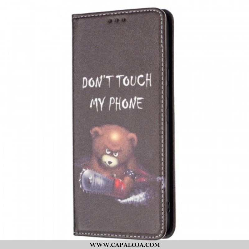 Capa De Celular Para Samsung Galaxy A53 5G Flip Urso Perigoso