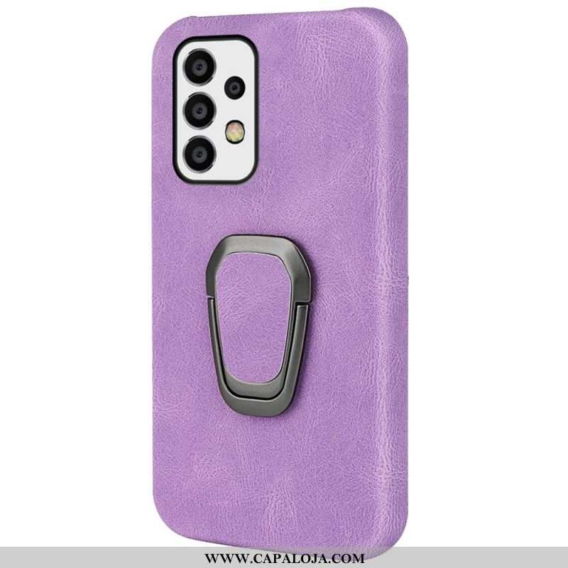 Capa De Celular Para Samsung Galaxy A53 5G Porta-anel Efeito Couro