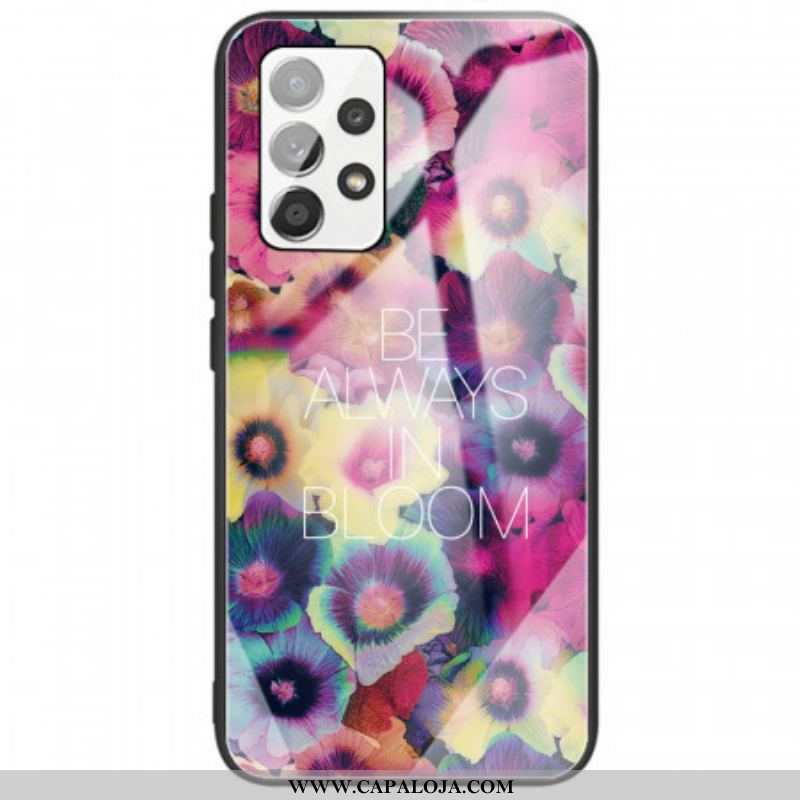 Capa De Celular Para Samsung Galaxy A53 5G Vidro Temperado Be Always In Bloom