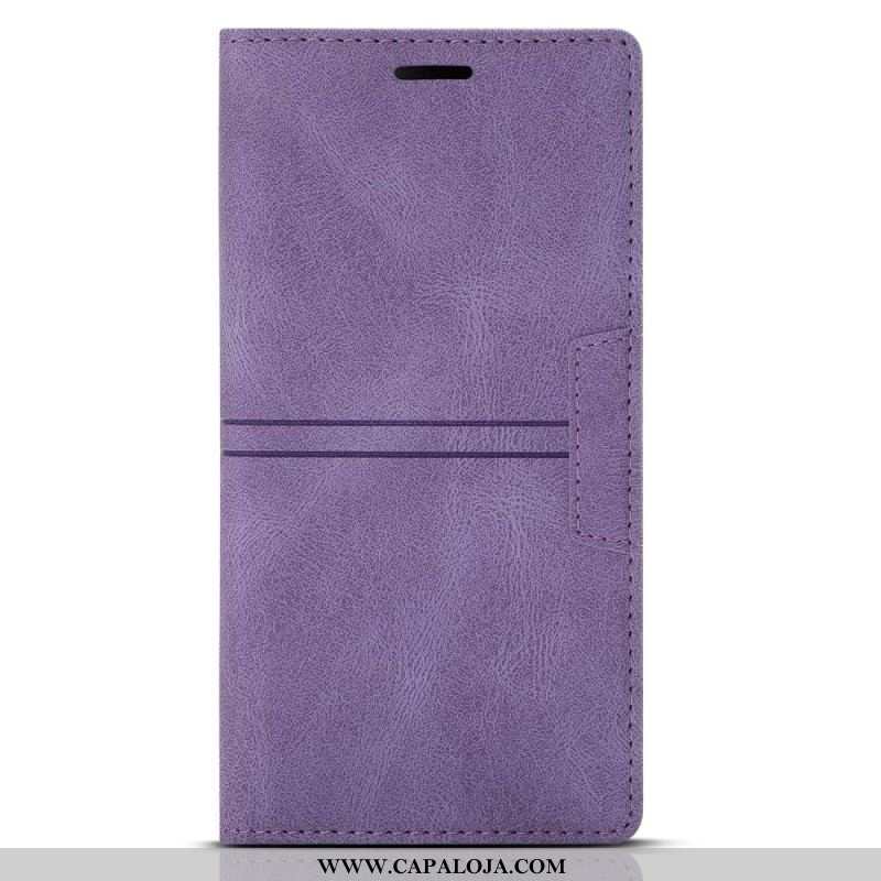 Capa De Celular Para Samsung Galaxy A54 5G Flip Estilo Alta Costura De Couro