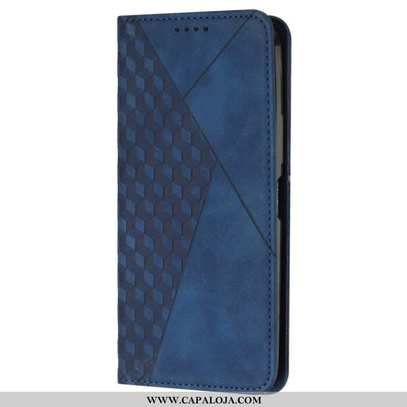 Capa De Celular Para Samsung Galaxy A54 5G Flip Estilo Couro Padrão 3d