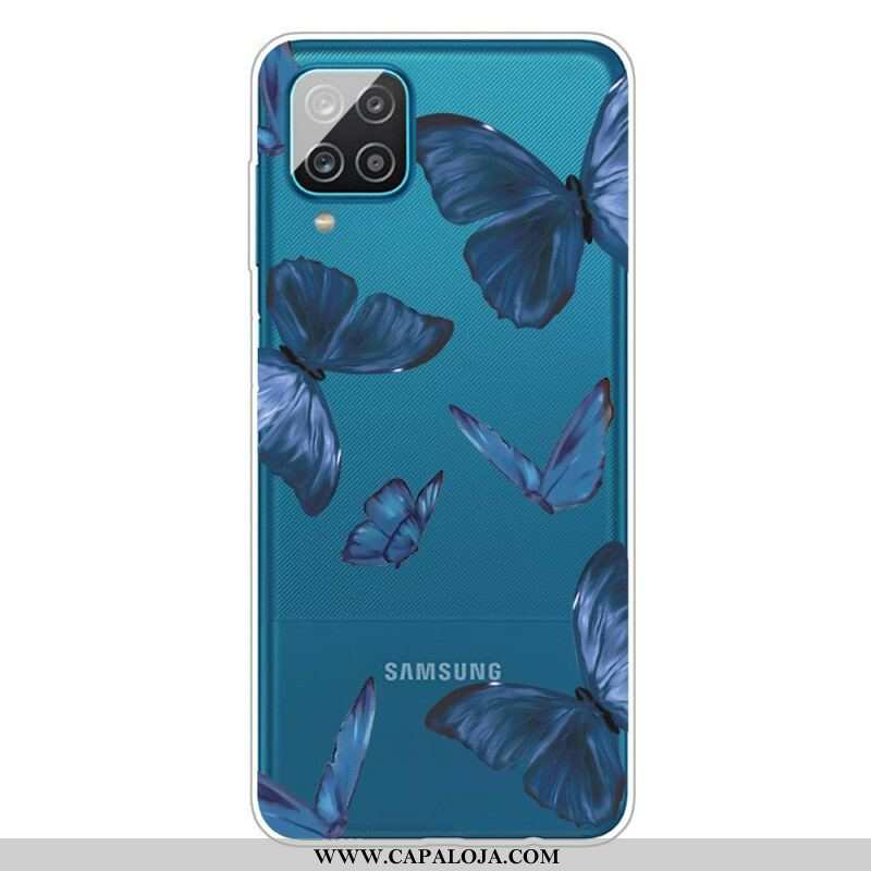 Capa De Celular Para Samsung Galaxy M12 / A12 Borboletas Selvagens