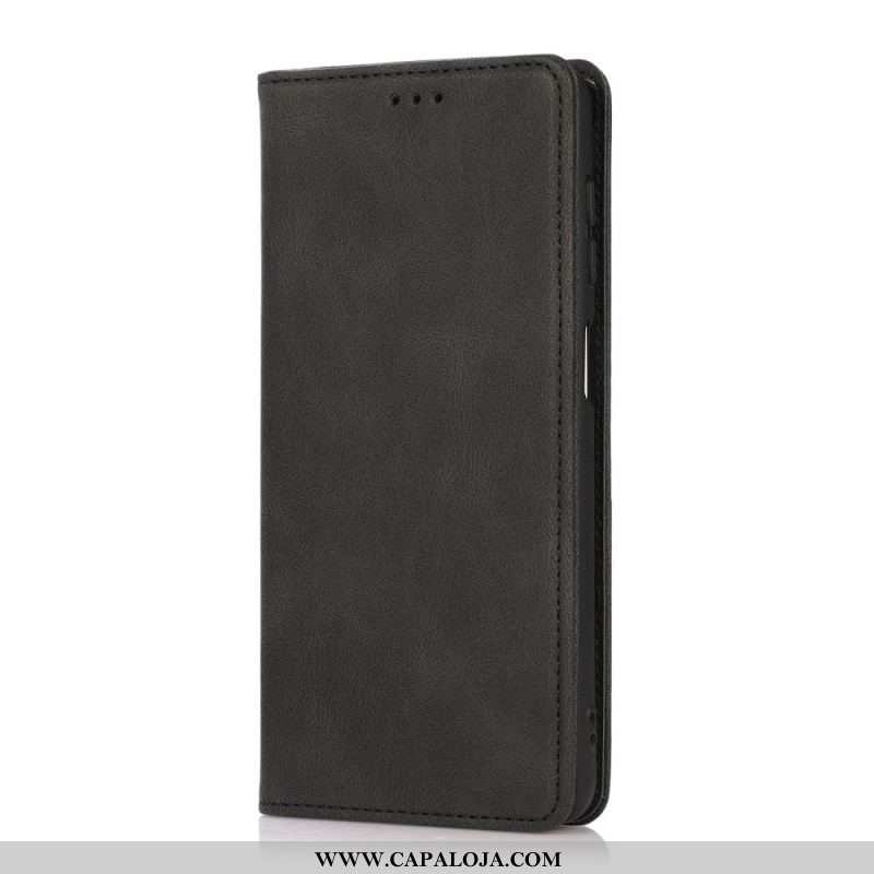 Capa De Celular Para Samsung Galaxy M12 / A12 Flip Efeito Couro Toque Sedoso