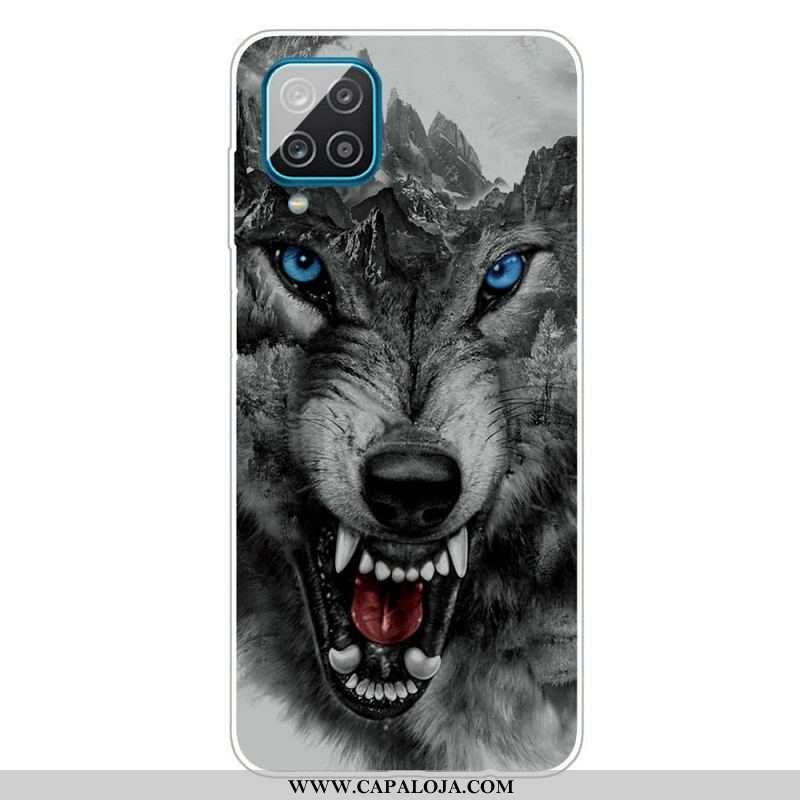 Capa De Celular Para Samsung Galaxy M12 / A12 Lobo Sublime