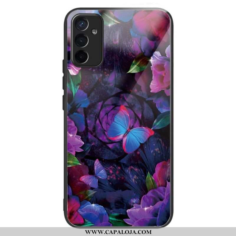 Capa De Celular Para Samsung Galaxy M13 Variação De Borboletas De Vidro Temperado