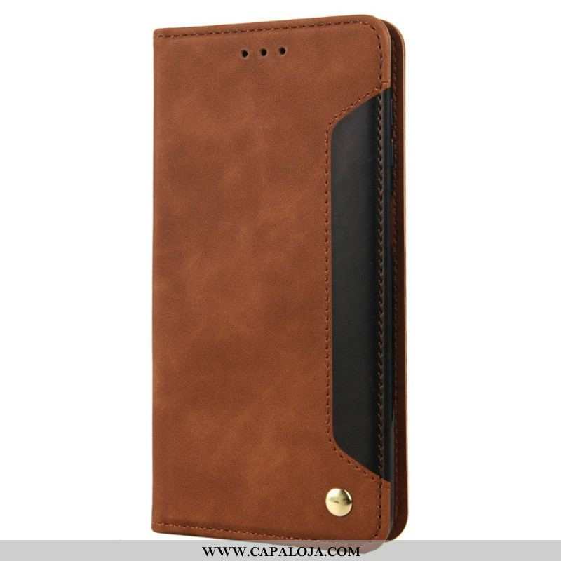 Capa De Celular Para Samsung Galaxy M23 5G Flip Assinatura De Dois Tons