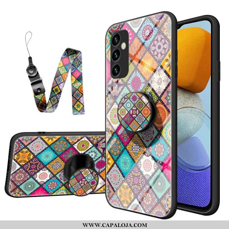 Capa De Celular Para Samsung Galaxy M23 5G Suporte Magnético Patchwork