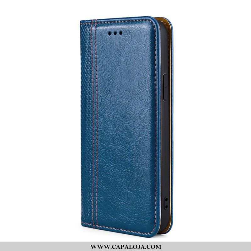 Capa De Celular Para Samsung Galaxy M32 Flip Estilo Vintage De Couro