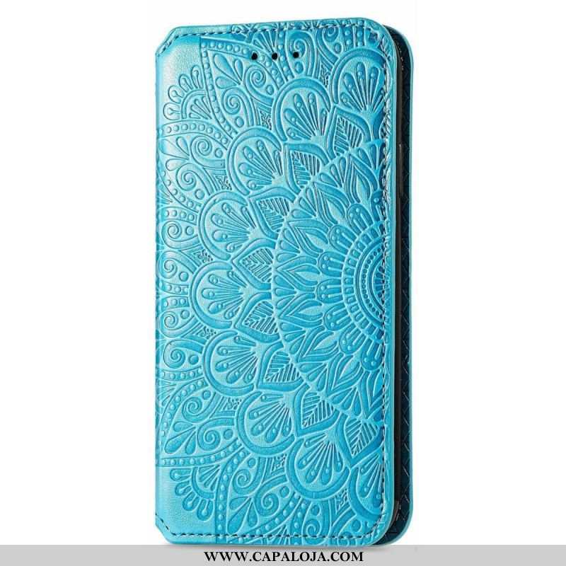 Capa De Celular Para Samsung Galaxy M52 5G Flip Couro Falso Antigo