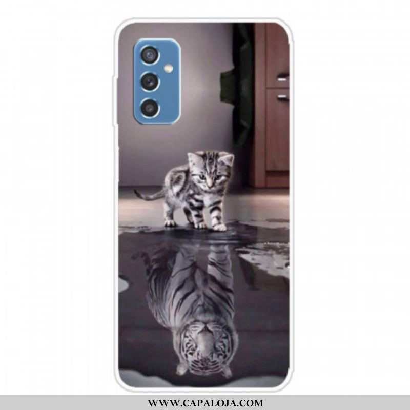 Capa De Celular Para Samsung Galaxy M52 5G Gatinho Sonhador