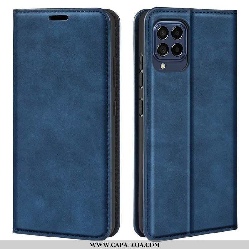 Capa De Celular Para Samsung Galaxy M53 5G Flip Suavidade Ao Toque Da Pele