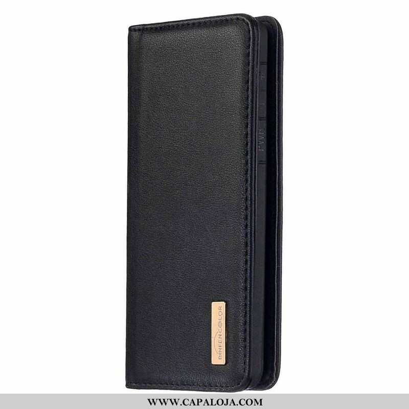 Capa De Celular Para Samsung Galaxy S20 Plus / S20 Plus 5G Flip Couro Genuíno Destacável