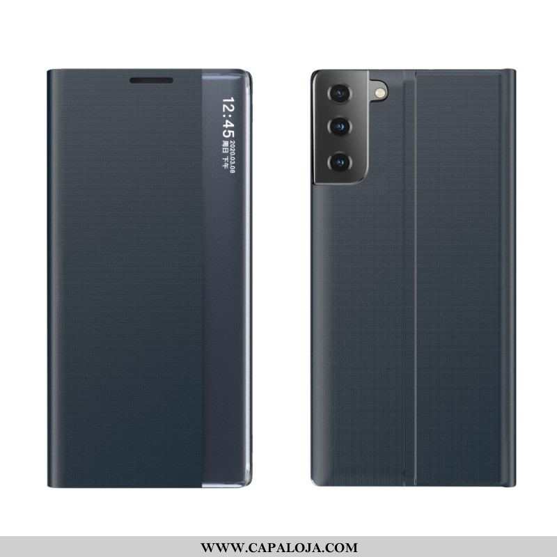 Capa De Celular Para Samsung Galaxy S21 5G Couro Sintético Texturizado