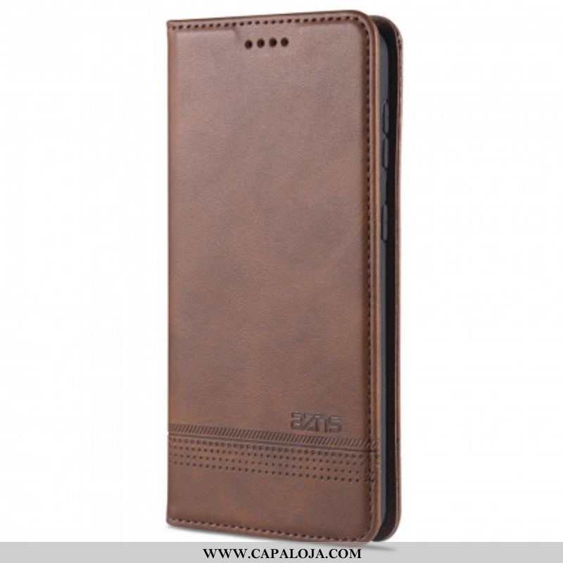 Capa De Celular Para Samsung Galaxy S21 5G Flip Estilo De Couro Azns