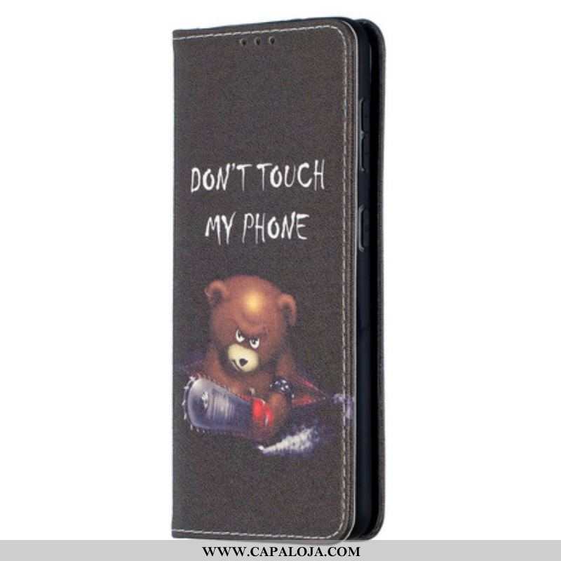 Capa De Celular Para Samsung Galaxy S21 5G Flip Urso Perigoso