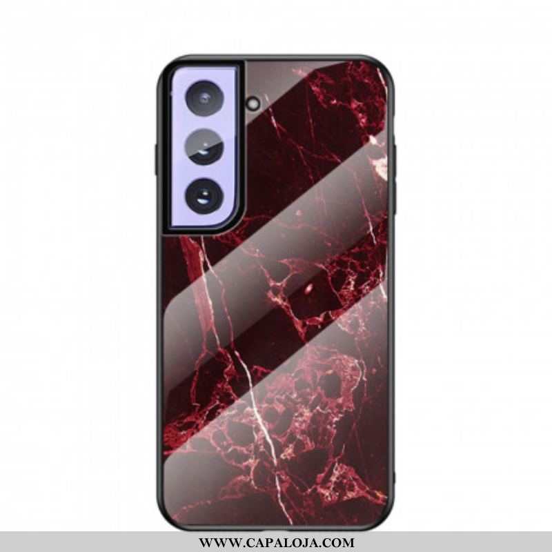 Capa De Celular Para Samsung Galaxy S21 5G Vidro Temperado De Cores De Mármore