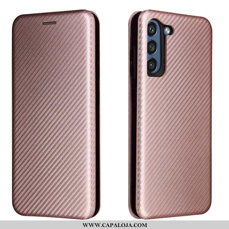 Capa De Celular Para Samsung Galaxy S21 FE Flip Fibra De Carbono