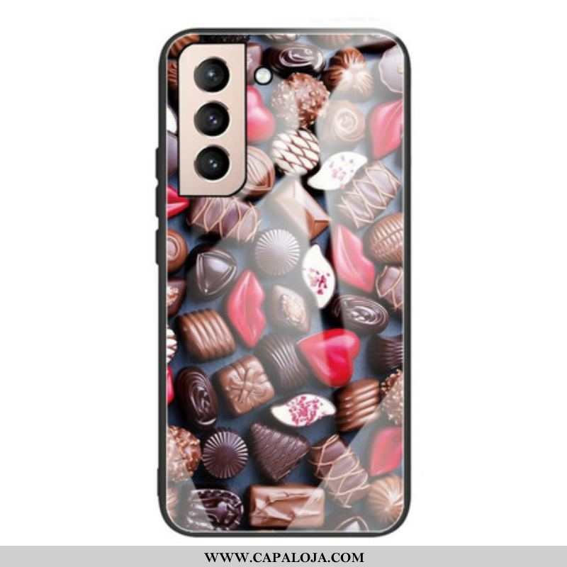 Capa De Celular Para Samsung Galaxy S21 FE Vidro Temperado Chocolate