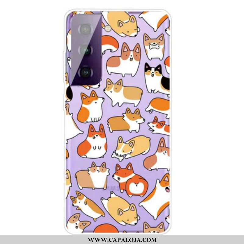 Capa De Celular Para Samsung Galaxy S21 FE Vários Cães