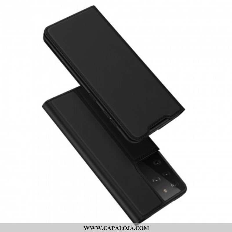 Capa De Celular Para Samsung Galaxy S21 Ultra 5G Flip Skin Pro Dux Ducis