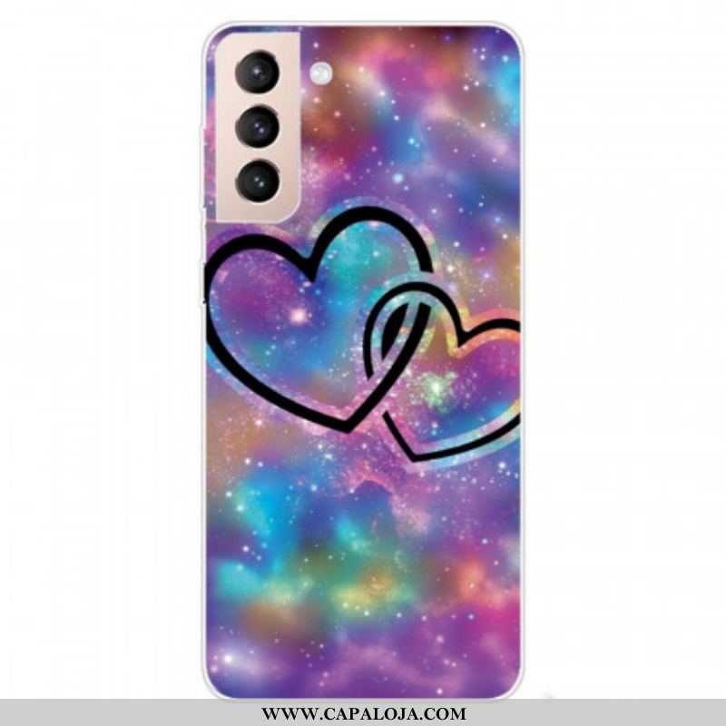 Capa De Celular Para Samsung Galaxy S22 5G Corações Acorrentados