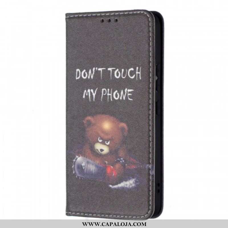 Capa De Celular Para Samsung Galaxy S22 5G Flip Urso Perigoso