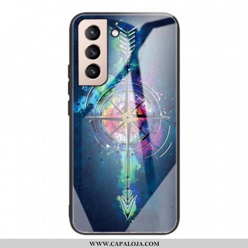 Capa De Celular Para Samsung Galaxy S22 Plus 5G Flecha De Vidro Temperado