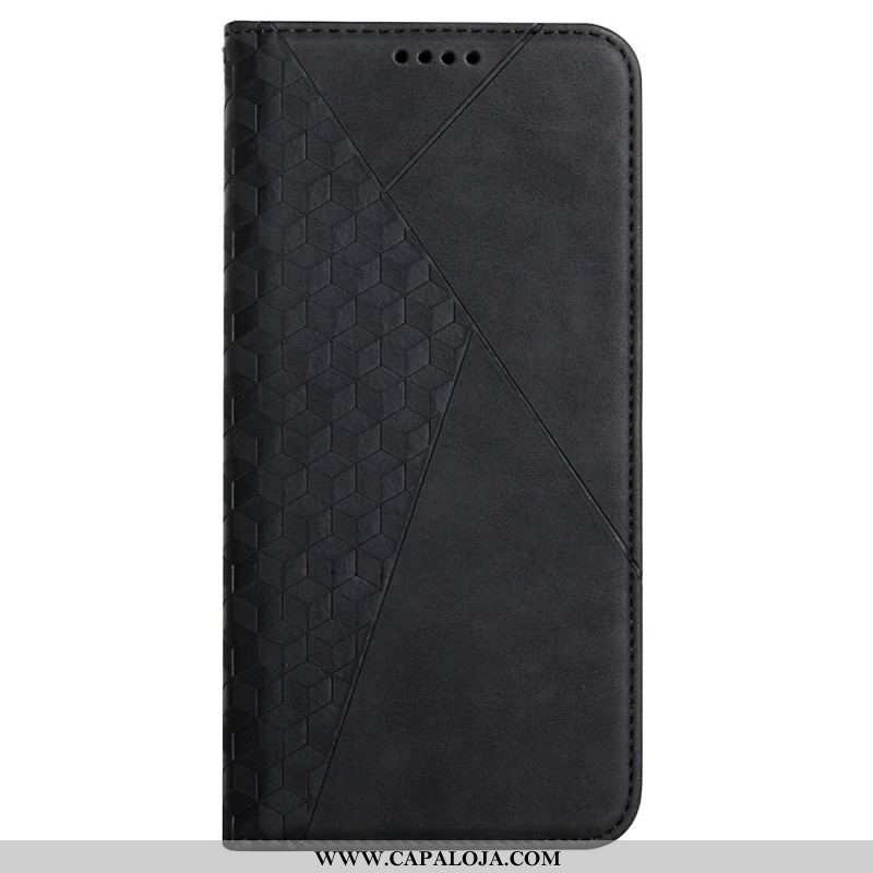 Capa De Celular Para Samsung Galaxy S22 Plus 5G Flip Estilo De Couro Com Textura Diamante