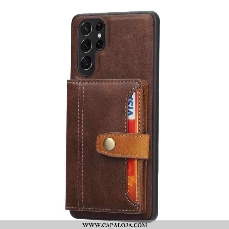 Capa De Celular Para Samsung Galaxy S22 Ultra 5G Alça De Suporte Para Titular Do Cartão