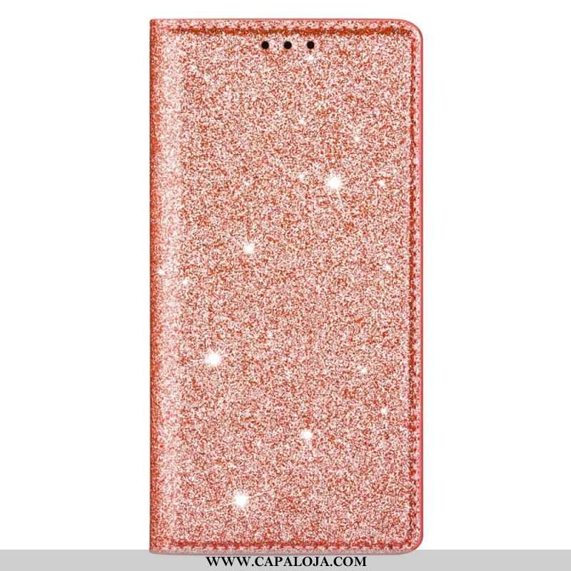 Capa De Celular Para Samsung Galaxy S22 Ultra 5G Flip Estilo De Lantejoulas