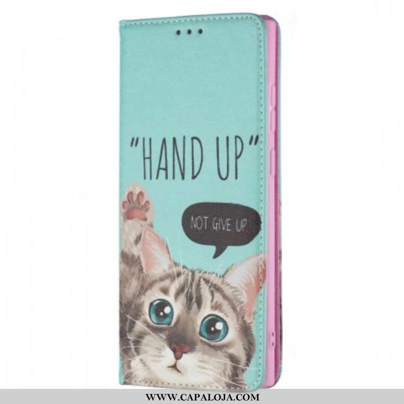 Capa De Celular Para Samsung Galaxy S22 Ultra 5G Flip Hand-up