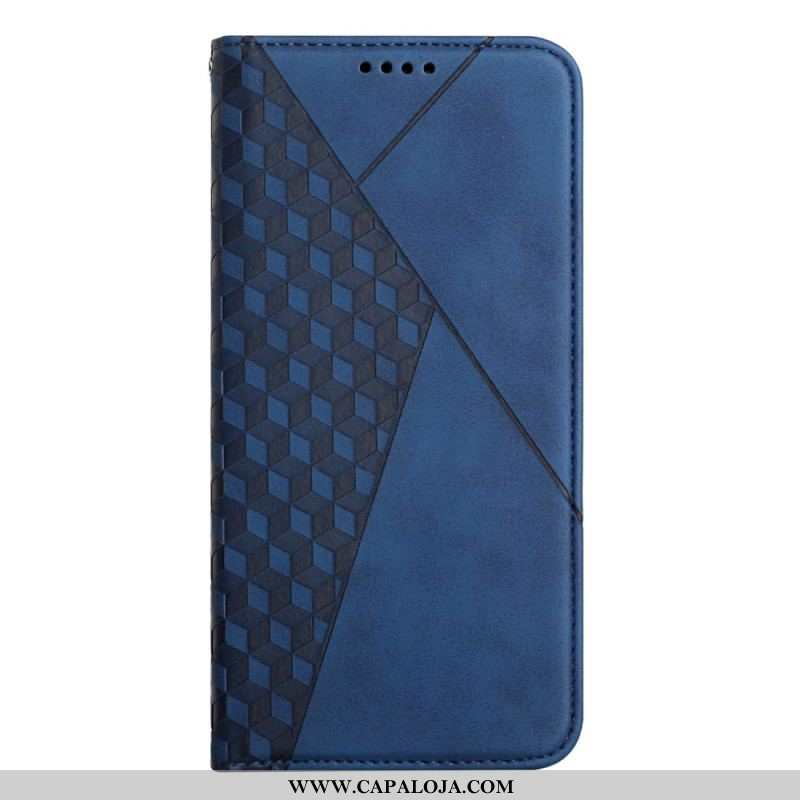 Capa De Celular Para Samsung Galaxy S23 5G Flip Estilo Couro Padrão 3d