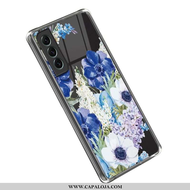 Capa De Celular Para Samsung Galaxy S23 Plus 5G Flores Sem Costura