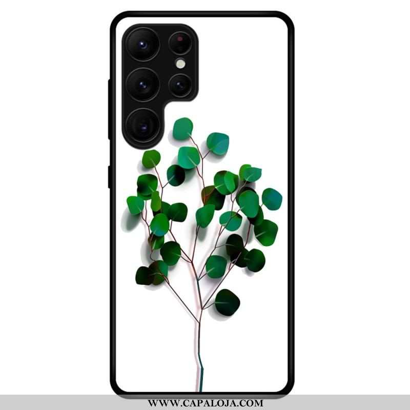 Capa De Celular Para Samsung Galaxy S23 Ultra 5G Vidro Temperado Vegetal