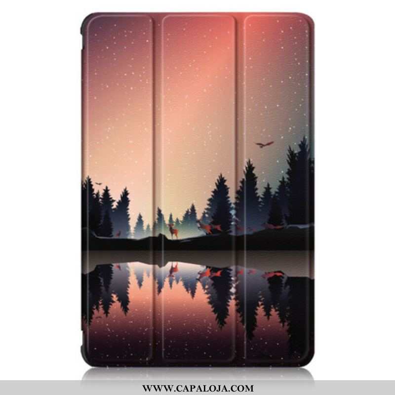 Capa De Celular Para Samsung Galaxy Tab S7 FE Floresta Reforçada