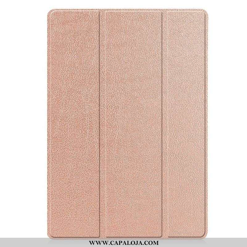 Capa De Celular Para Samsung Galaxy Tab S7 FE Porta Caneta Dobrável Em Três Partes