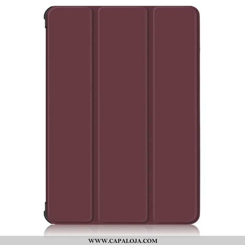 Capa De Celular Para Samsung Galaxy Tab S7 FE Suporte De Caneta Reforçado Com Três Dobras