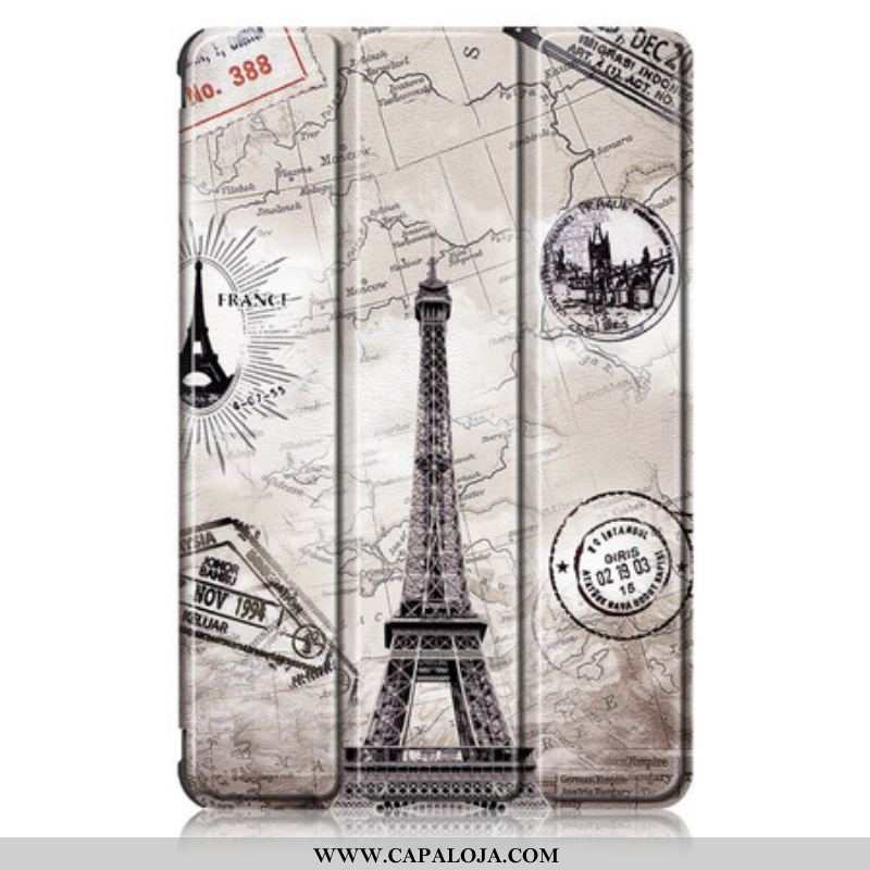 Capa De Celular Para Samsung Galaxy Tab S8 / Tab S7 Torre Eiffel Reforçada