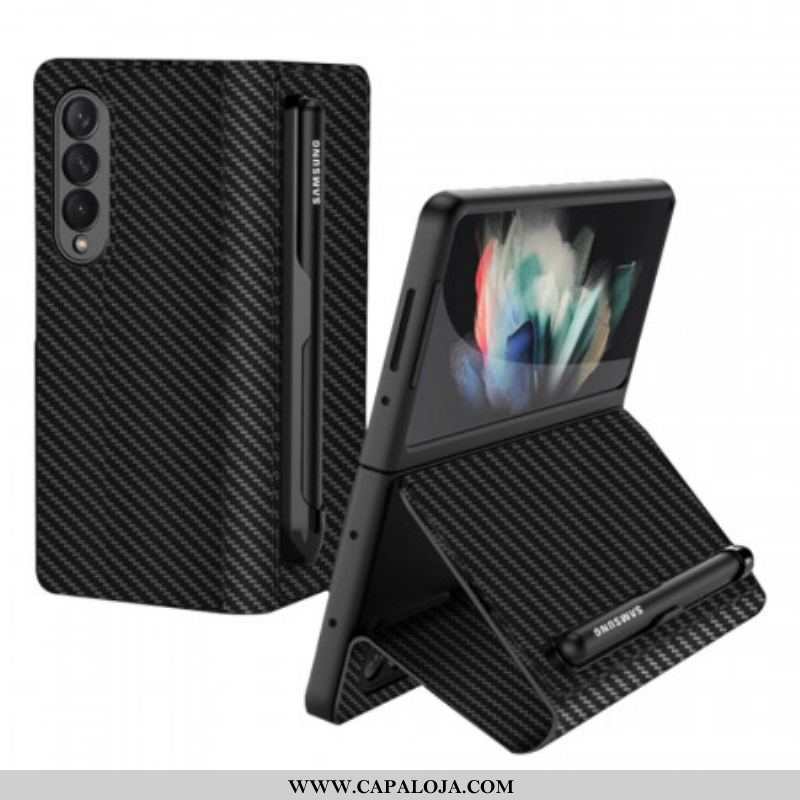 Capa De Celular Para Samsung Galaxy Z Fold 3 5G Flip Suporte Para Caneta De Fibra De Carbono