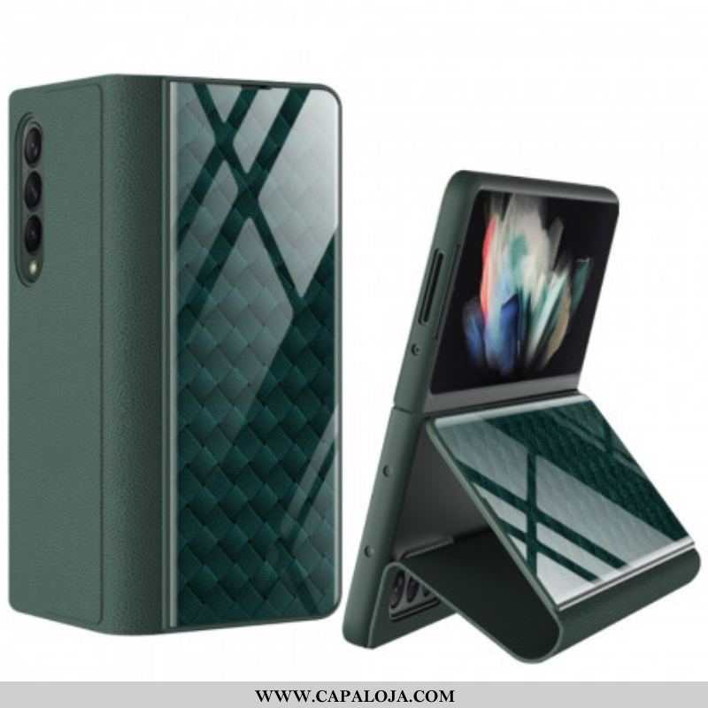 Capa De Celular Para Samsung Galaxy Z Fold 3 5G Flip Tecelagem De Vidro Temperado Gkk